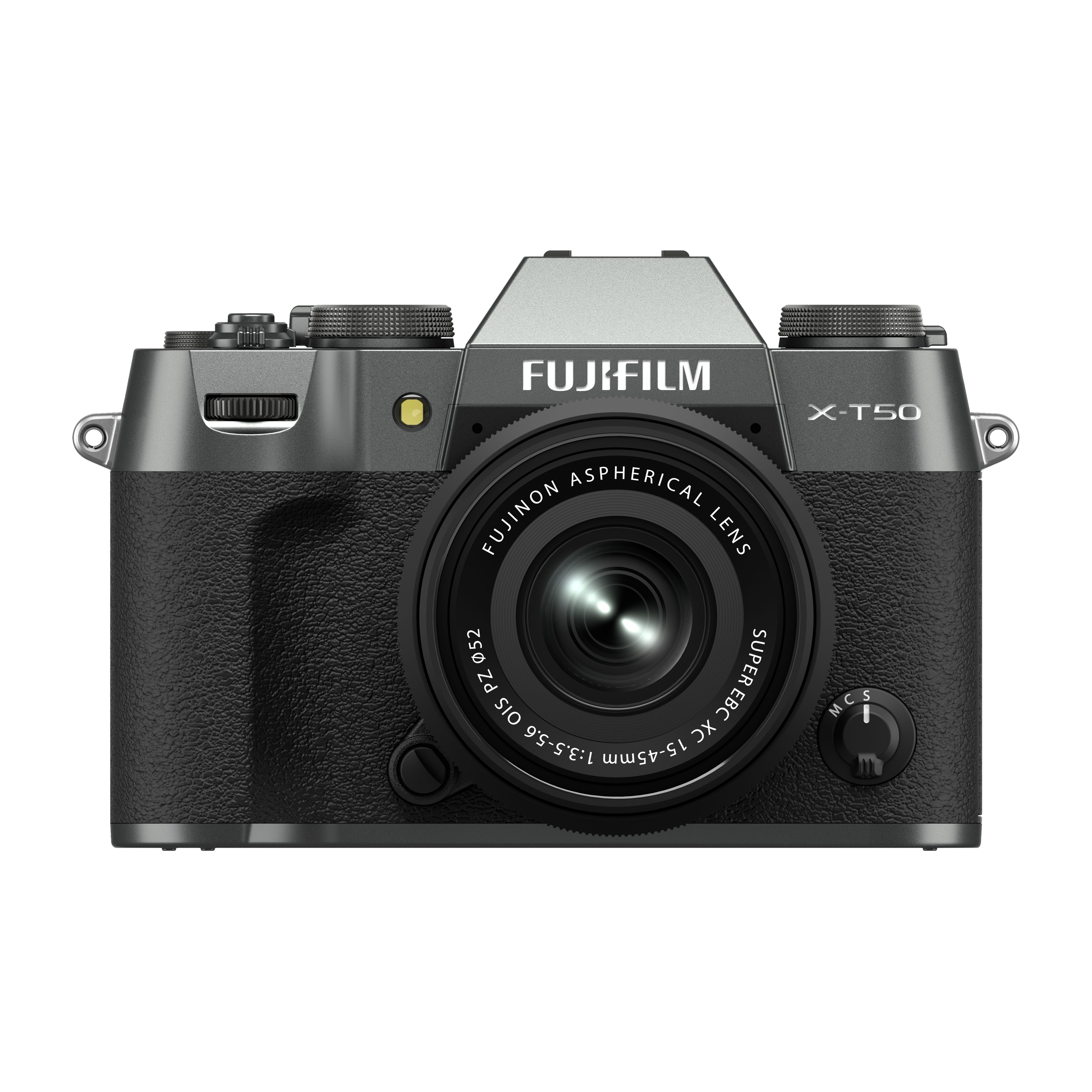 FUJIFILM X-T50 เป็นกล้องดิจิตอล ดีไซน์ขนาดกะทัดรัดและน้ำหนักเบา ด้วยคุณสมบัติจำลองฟิล์มที่รวมอยู่ใน Film Dial ด้านบน สามารถสลับระหว่างโทนสีที่หลากหลายได้อย่างง่ายดาย ช่วยสร้างสรรค์ภาพถ่ายที่โดดเด่นด้วยอรรถรสแบบมืออาชีพอีกด้วย