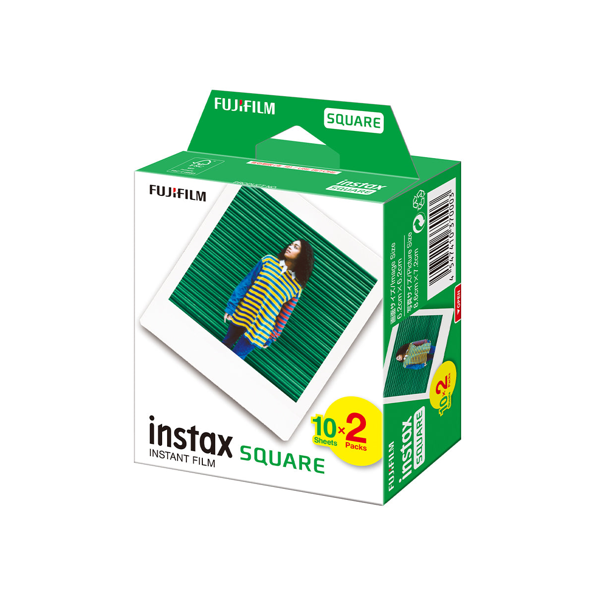 instax SQUARE film - white edge (double pack)