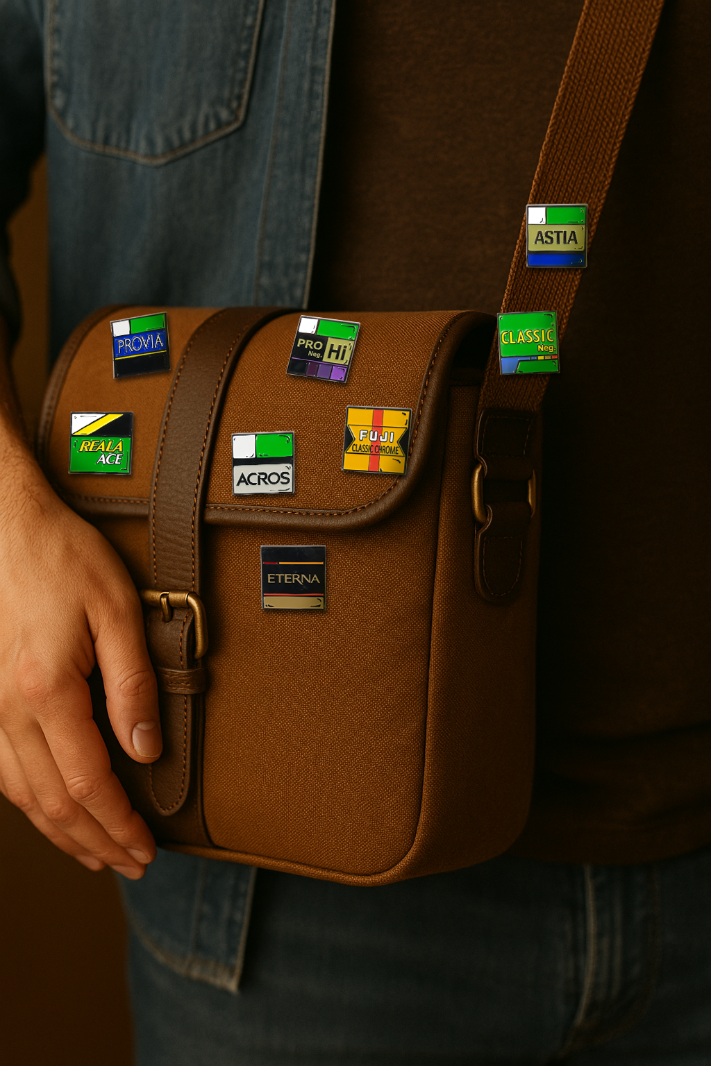 Film simulation brooch